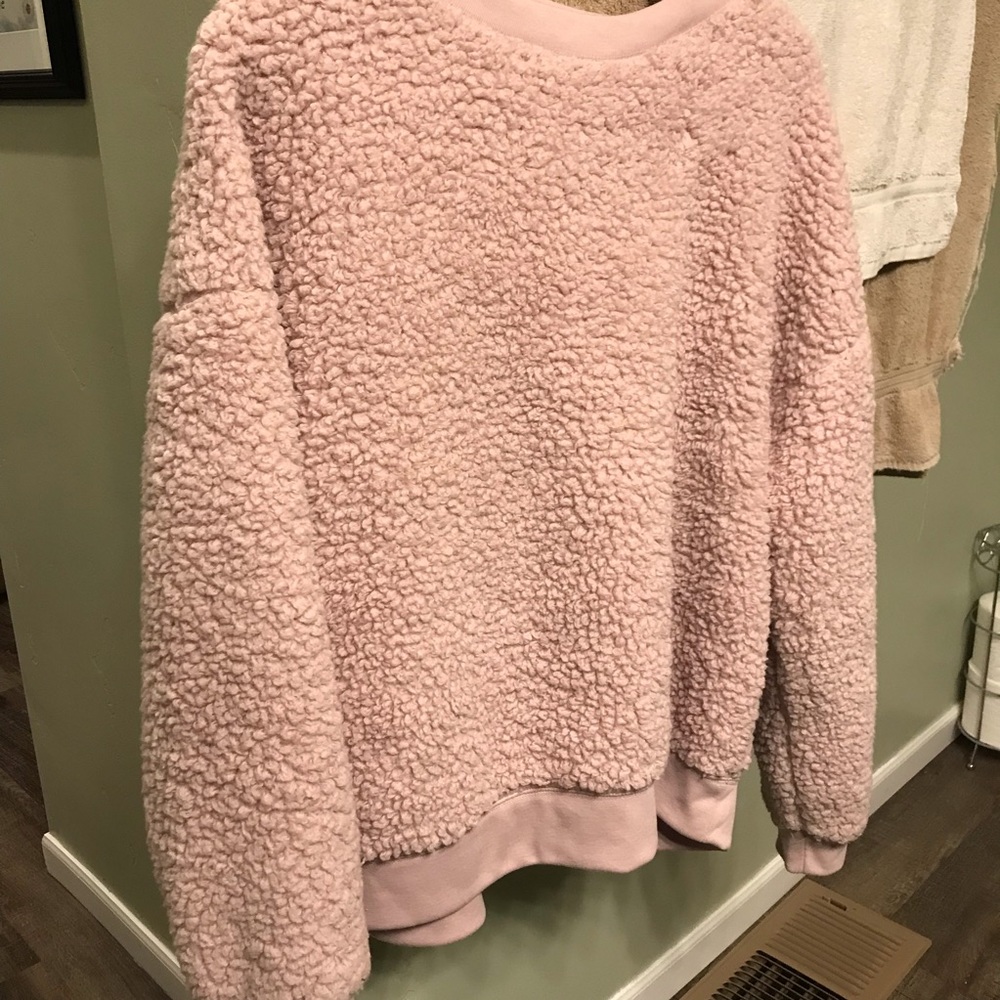 Pink Fuzzy Sweater